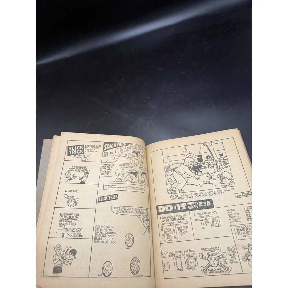 Vintage Here's Fun with Tom Trick Activity Puzzle Book Saalfield